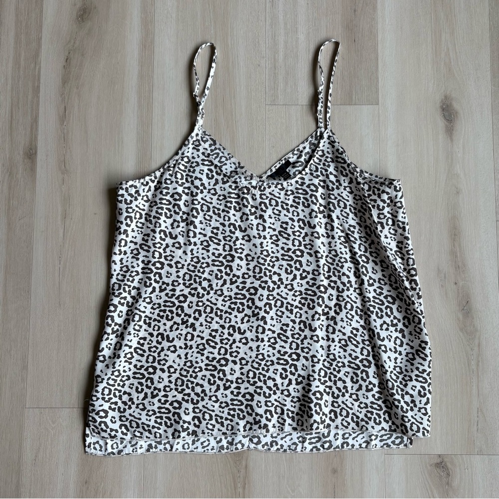 ATM Women's Lunar Leopard Silk Charmeuse Cami size M